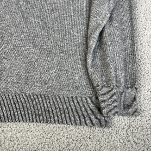 Cashmere Wool Blend Sweater Mens 4XLT Pullover V-Neck Gray Kallspin Big & Tall - Picture 3 of 10